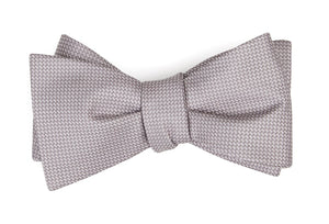 Union Solid Mauve Stone Bow Tie