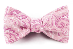 Organic Paisley Baby Pink Bow Tie featured image