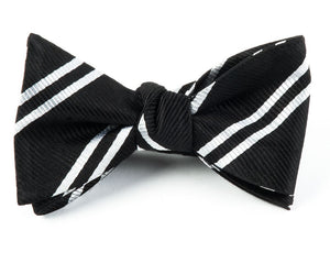 Double Stripe Black Bow Tie featured image
