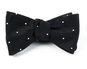 Satin Dot Black Bow Tie featured image