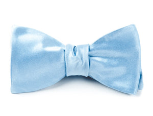 Solid Satin Baby Blue Bow Tie featured image