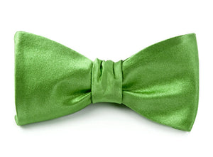 Solid Satin Apple Green Bow Tie featured image