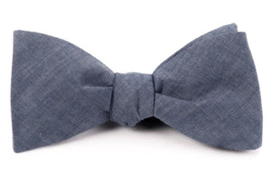 Classic Chambray Warm Blue Bow Tie featured image
