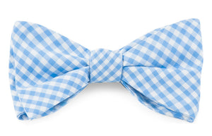 Novel Gingham Sky Bow Tie featured image