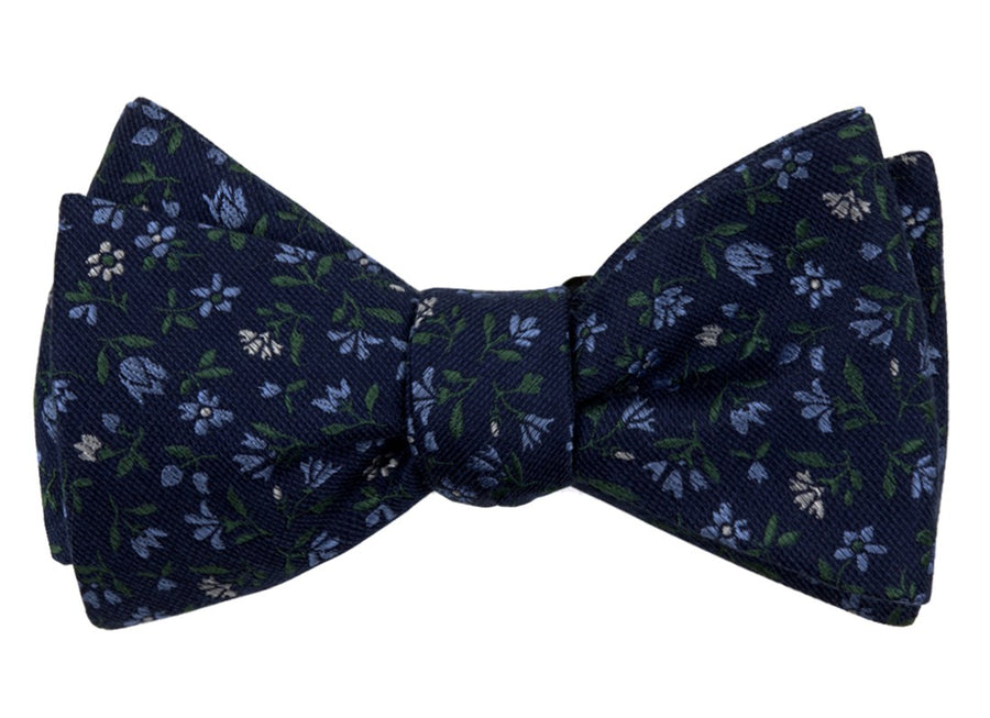 Floral Acres Navy Bow Tie | Cotton Bow Ties | Tie Bar