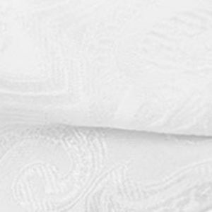 Organic Paisley White Bow Tie alternated image 3