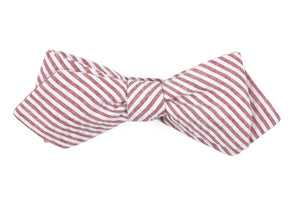 Seersucker Red Bow Tie alternated image 1