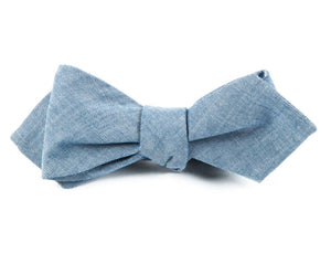 Classic Chambray Warm Blue Bow Tie alternated image 1
