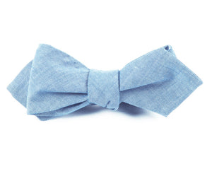 Classic Chambray Sky Blue Bow Tie alternated image 1