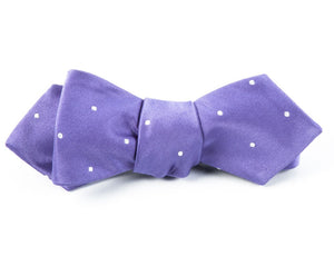 Satin Dot Lavender Bow Tie alternated image 1