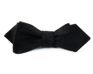 Static Solid Black Bow Tie alternated image 1