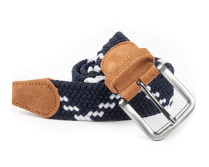 Braided Zig-Zag Navy Belt featured image