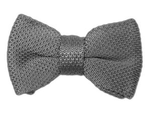 Knitted Grey Bow Tie featured image