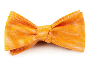 Solid Linen Tangerine Bow Tie featured image