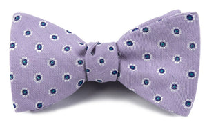 Half Moon Floral Lilac Bow Tie featured image