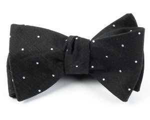 Bulletin Dot Black Bow Tie