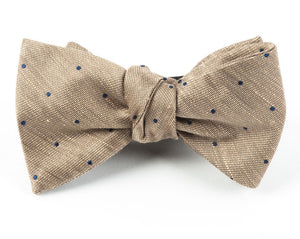 Bulletin Dot Tan Bow Tie