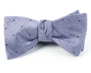 Bulletin Dot Purple Bow Tie