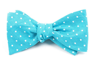 Dotted Dots Turquoise Bow Tie featured image