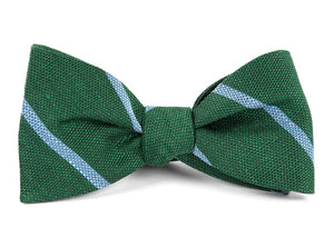 Spring Break Stripe Hunter Green Bow Tie featured image