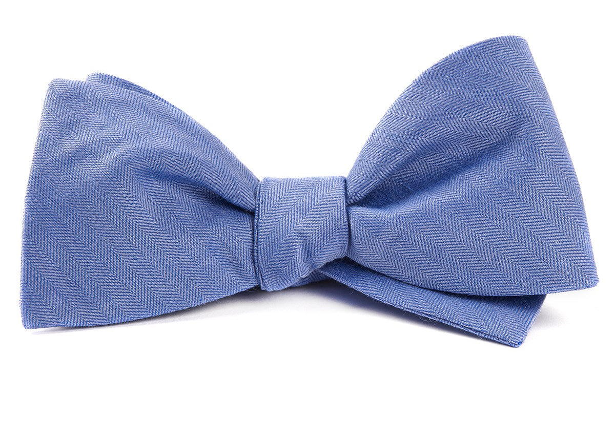 Linen Row Light Blue Bow Tie | Linen Bow Ties | Tie Bar