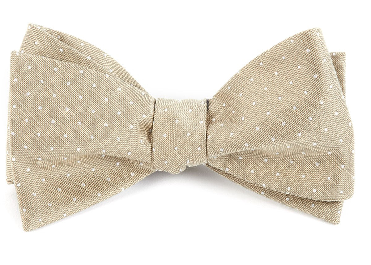 Champagne Gold Glitter Bow Tie