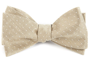 Destination Dots Champagne Bow Tie