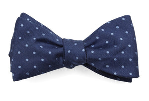 Dotted Dots Classic Blue Bow Tie