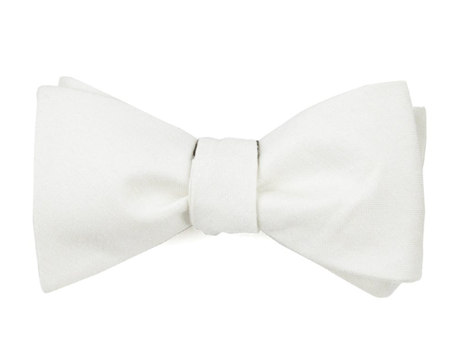 Linen Row Ivory Bow Tie | Linen Bow Ties | Tie Bar