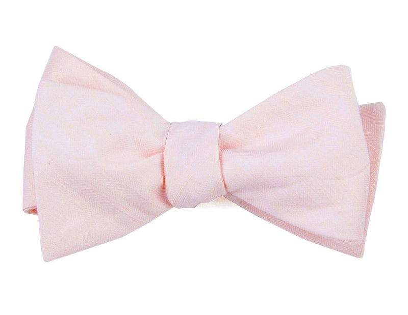 Linen Row Blush Pink Bow Tie | Linen Bow Ties | Tie Bar