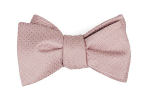 Dotted Spin Blush Pink Bow Tie