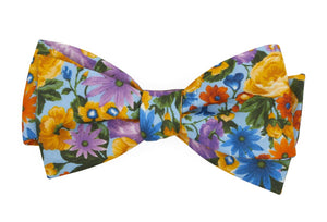 Duke Floral Light Blue Bow Tie featured image