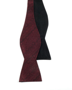 Interlaced Solid Burgundy Bow Tie featured image
