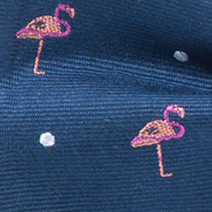 Flamingo Plaid Navy Bow Tie alternated image 1