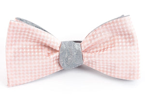 Be Married Paisley Blush Pink Bow Tie