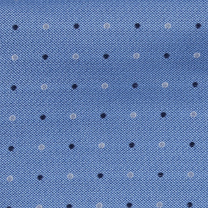 Suited Polka Plaid Steel Blue Bow Tie alternated image 2