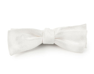 Herringbone White Bow Tie featured image