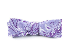 Organic Paisley Lavender Bow Tie alternated image 1