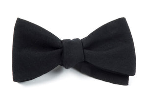 Solid Wool Black Bow Tie featured image