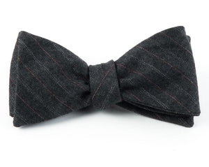 Wells Stripe Silver Bow Tie featured image