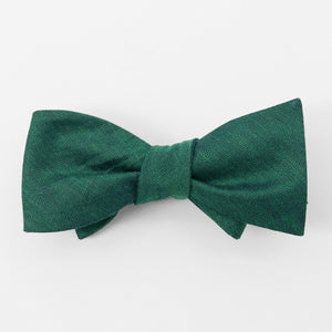 Bhldn Linen Row Hunter Green Bow Tie featured image