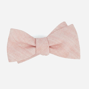 Mumu Weddings - Freehand Solid Dusty Blush Bow Tie