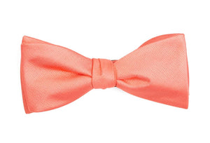 Grosgrain Solid Coral Bow Tie featured image