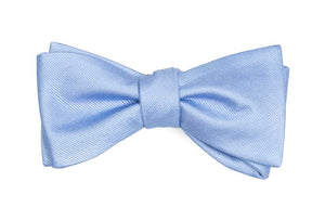 Grosgrain Solid Light Blue Bow Tie featured image