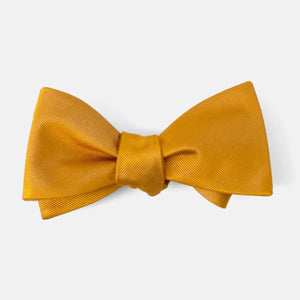 Grosgrain Solid Marigold Bow Tie featured image