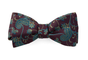 Trad Paisley Wine Bow Tie featured image