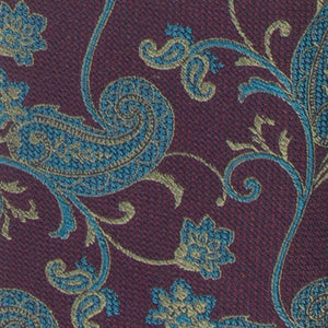 Trad Paisley Wine Bow Tie alternated image 1