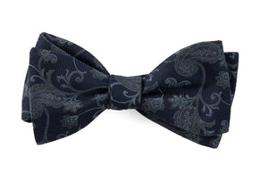 Trad Paisley Navy Bow Tie