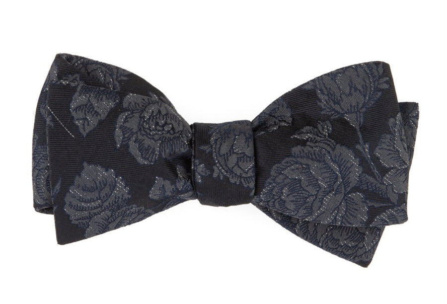Ritz Floral Black Bow Tie | Silk Bow Ties | Tie Bar
