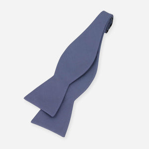 Mumu Weddings - Desert Solid Slate Blue Bow Tie alternated image 1